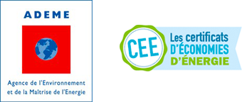 Logos ADEME et Les certificats d'économie d'énergie